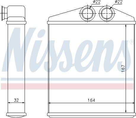 Nissens 72661 - Radiador de calefacción parts5.com