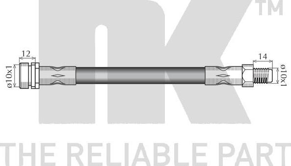 NK 854833 - Тормозной шланг parts5.com