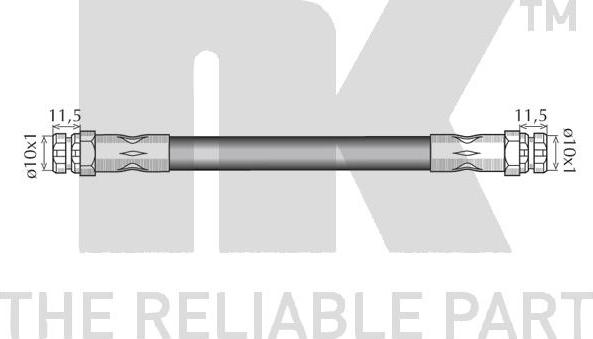 NK 8547183 - Тормозной шланг parts5.com