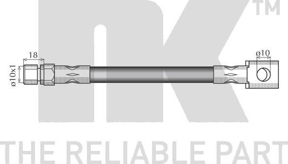 NK 853637 - Тормозной шланг parts5.com