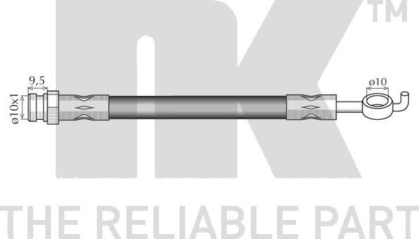 NK 853265 - Тормозной шланг parts5.com