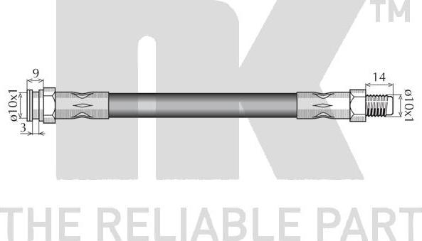 NK 8523135 - Тормозной шланг parts5.com