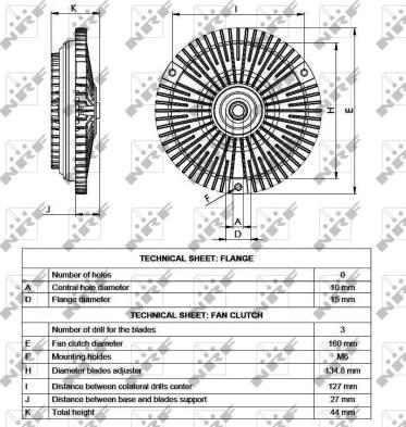 NRF 49535 - Сцепление, вентилятор радиатора parts5.com