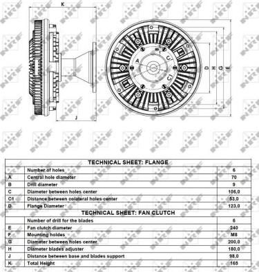 NRF 49076 - Сцепление, вентилятор радиатора parts5.com