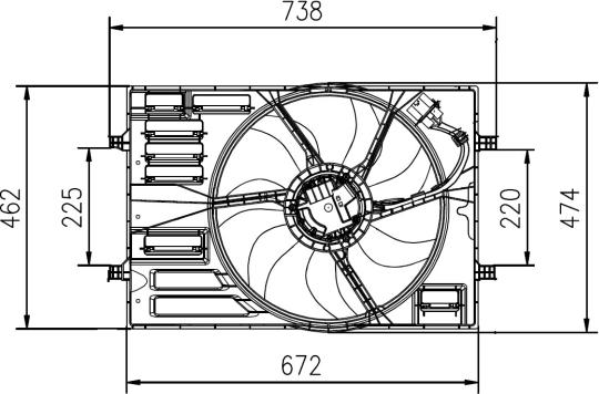 NRF 47950 - Вентилятор, охлаждение двигателя parts5.com