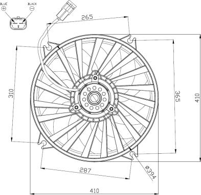 NRF 47962 - Вентилятор, охлаждение двигателя parts5.com