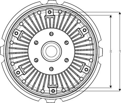 NRF 49523 - Сцепление, вентилятор радиатора parts5.com