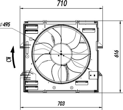 NRF 47921 - Вентилятор, охлаждение двигателя parts5.com