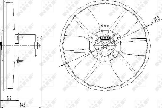 NRF 47402 - Вентилятор, охлаждение двигателя parts5.com