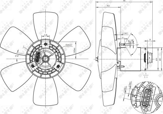 NRF 47429 - Вентилятор, охлаждение двигателя parts5.com