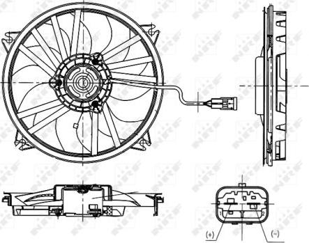 NRF 47665 - Вентилятор, охлаждение двигателя parts5.com