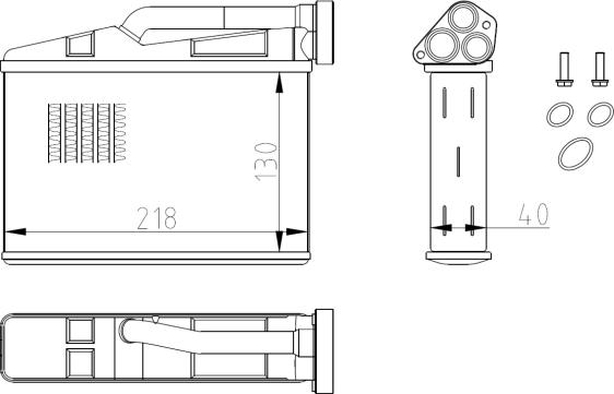 NRF 54409 - Теплообменник, отопление салона parts5.com