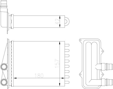 NRF 54412 - Теплообменник, отопление салона parts5.com