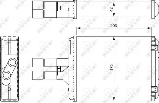 NRF 54242 - Теплообменник, отопление салона parts5.com