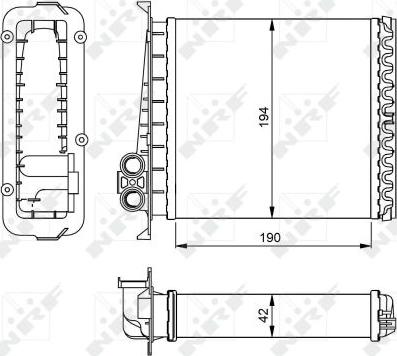 NRF 54284 - Теплообменник, отопление салона parts5.com