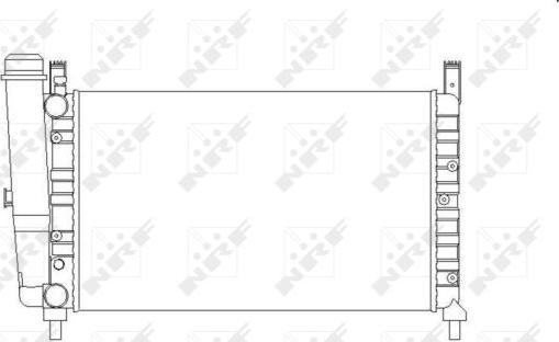 NRF 54701 - Радиатор, охлаждение двигателя parts5.com