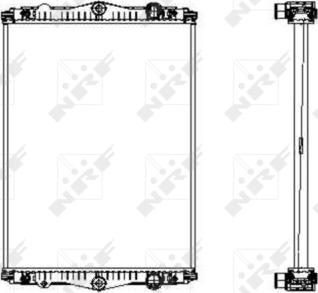 NRF 509745 - Радиатор, охлаждение двигателя parts5.com