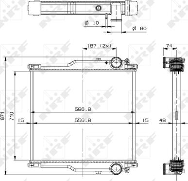 NRF 509768 - Радиатор, охлаждение двигателя parts5.com