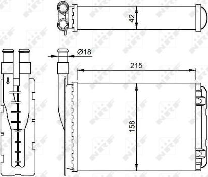 NRF 507339 - Теплообменник, отопление салона parts5.com