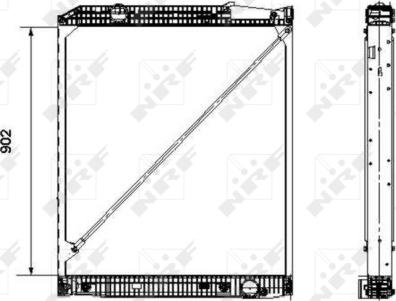 NRF 519576 - Радиатор, охлаждение двигателя parts5.com