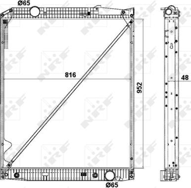 NRF 519577 - Радиатор, охлаждение двигателя parts5.com