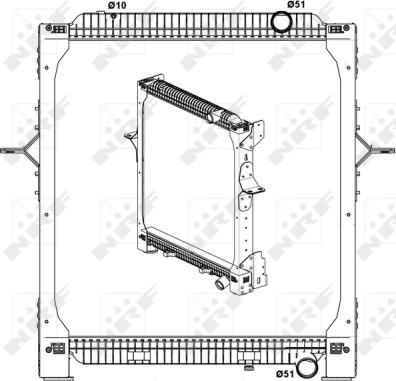 NRF 519798 - Радиатор, охлаждение двигателя parts5.com