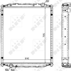 NRF 51604 - Радиатор, охлаждение двигателя parts5.com