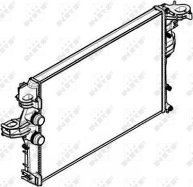 NRF 58430 - Радиатор, охлаждение двигателя parts5.com
