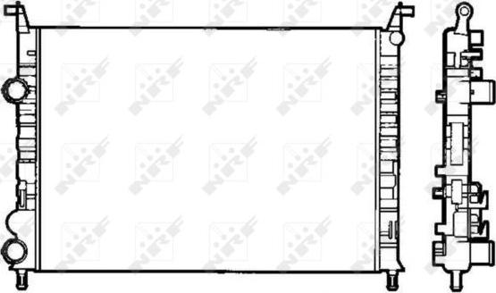 NRF 58195 - Радиатор, охлаждение двигателя parts5.com