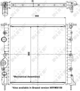 NRF 58196 - Радиатор, охлаждение двигателя parts5.com