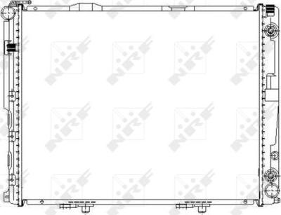 NRF 58156 - Радиатор, охлаждение двигателя parts5.com