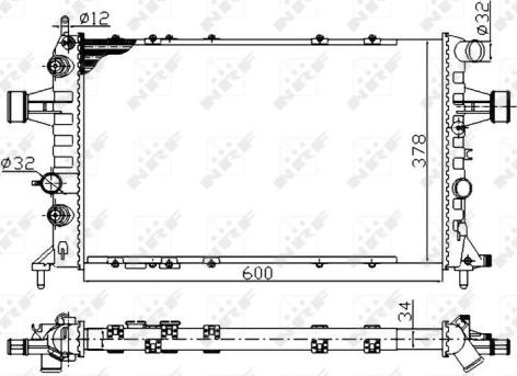 NRF 58178A - Радиатор, охлаждение двигателя parts5.com