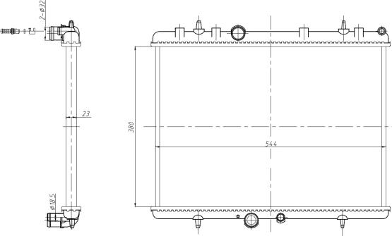 NRF 58312A - Радиатор, охлаждение двигателя parts5.com