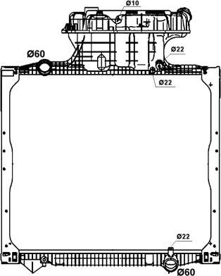 NRF 58279 - Радиатор, охлаждение двигателя parts5.com