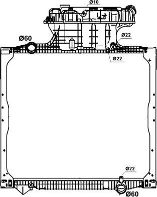 NRF 58278 - Радиатор, охлаждение двигателя parts5.com