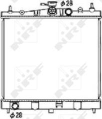 NRF 53476 - Радиатор, охлаждение двигателя parts5.com