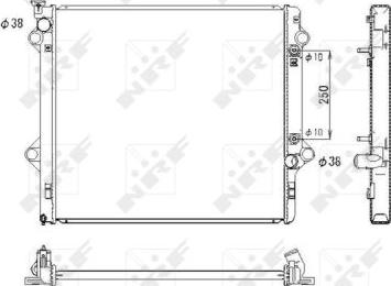 NRF 53575 - Радиатор, охлаждение двигателя parts5.com