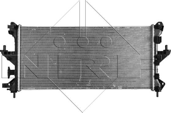 NRF 58424 - Радиатор, охлаждение двигателя parts5.com