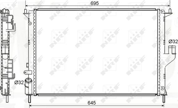 NRF 53118A - Радиатор, охлаждение двигателя parts5.com