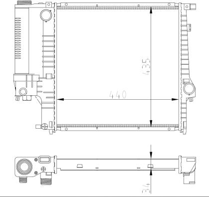 NRF 53849A - Радиатор, охлаждение двигателя parts5.com