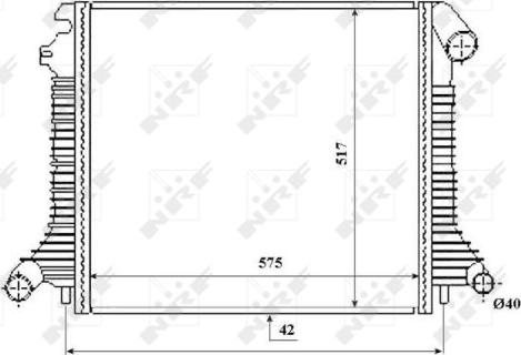 NRF 53855 - Радиатор, охлаждение двигателя parts5.com