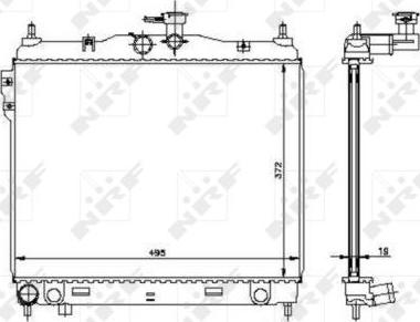 NRF 53361 - Radiador, refrigeración del motor parts5.com