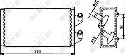 NRF 53213 - Теплообменник, отопление салона parts5.com