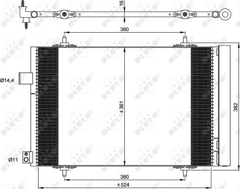 NRF 35946 - Конденсатор кондиционера parts5.com