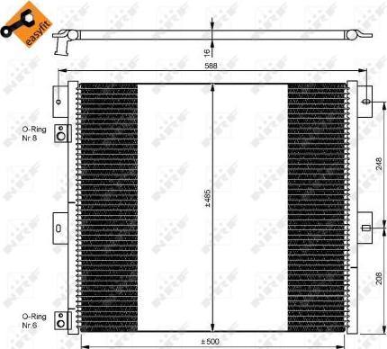 NRF 35924 - Конденсатор кондиционера parts5.com