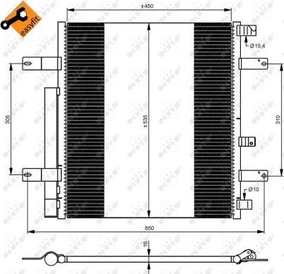 NRF 35925 - Конденсатор кондиционера parts5.com