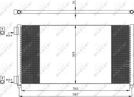 NRF 35496 - Конденсатор кондиционера parts5.com