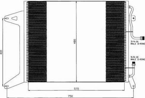 NRF 35451 - Конденсатор кондиционера parts5.com