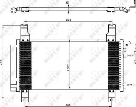 NRF 35464 - Конденсатор кондиционера parts5.com