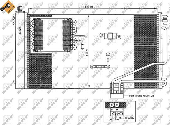 NRF 35536 - Конденсатор кондиционера parts5.com